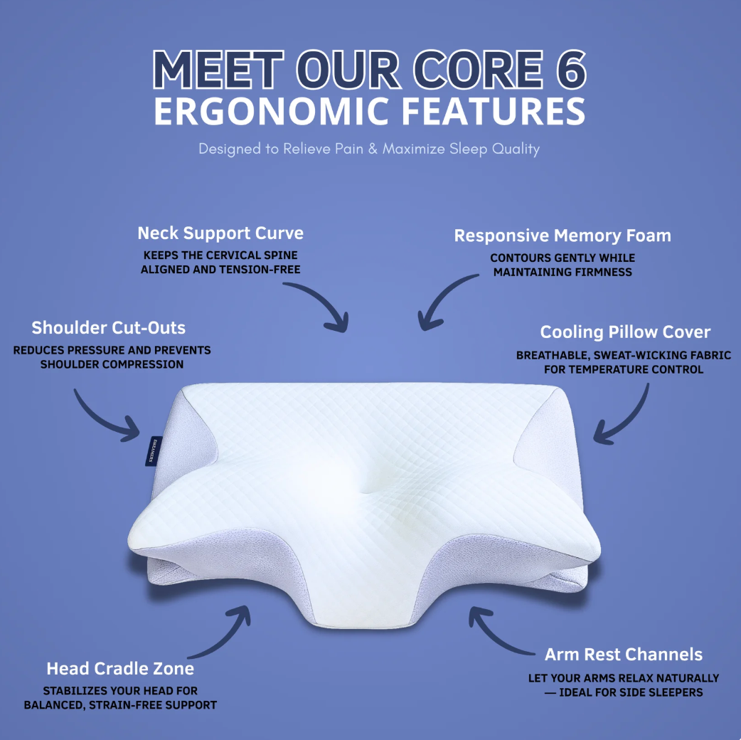 NeckNest Ergonomic Pillow